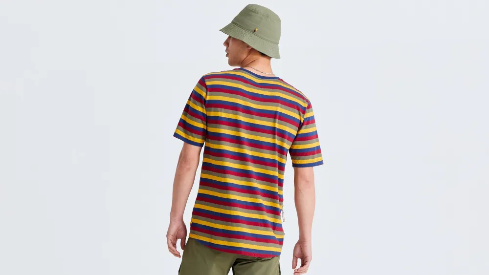 Specialized Men's /Fjällräven Cotton Striped Short Sleeve Tee> Men's Casual Wear·Shirts