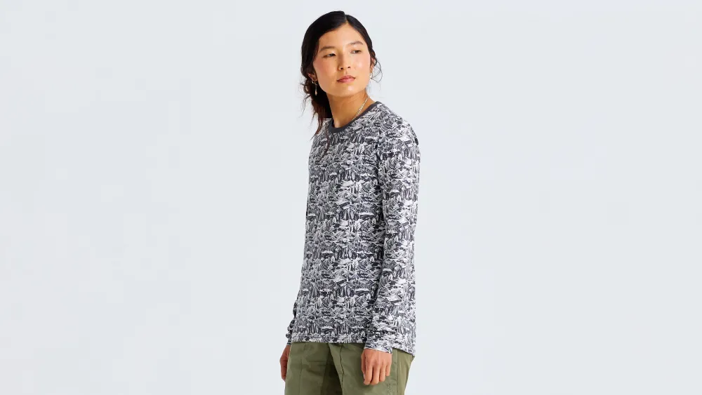 Specialized Women's /Fjällräven Cotton Caliswe Long Sleeve Tee>Women Women's Casual Wear·Shirts