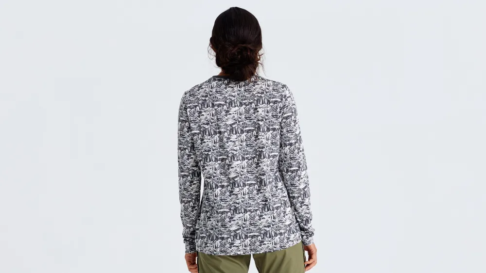 Specialized Women's /Fjällräven Cotton Caliswe Long Sleeve Tee>Women Women's Casual Wear·Shirts