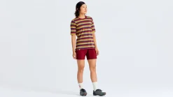 Specialized Women's /Fjällräven Cotton Striped Short Sleeve Tee>Women Women's Casual Wear·Shirts