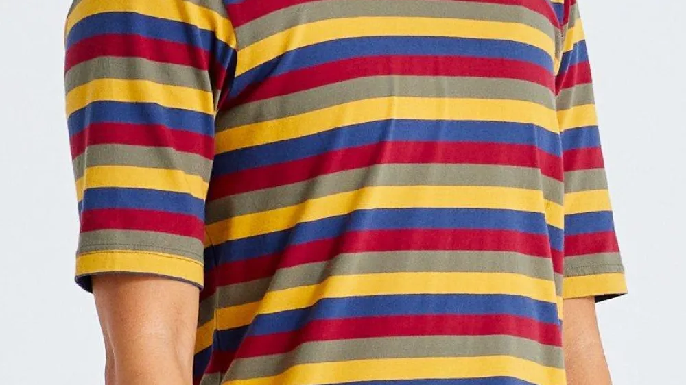 Specialized Women's /Fjällräven Cotton Striped Short Sleeve Tee>Women Women's Casual Wear·Shirts
